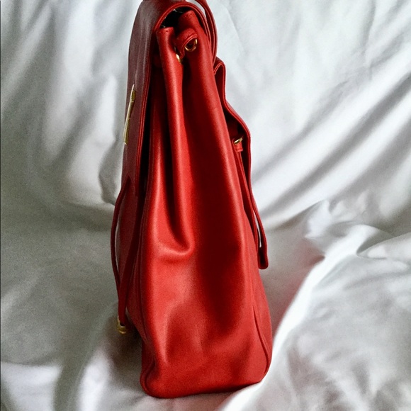 Paloma Picasso Red Leather Bag - Picture 5 of 13
